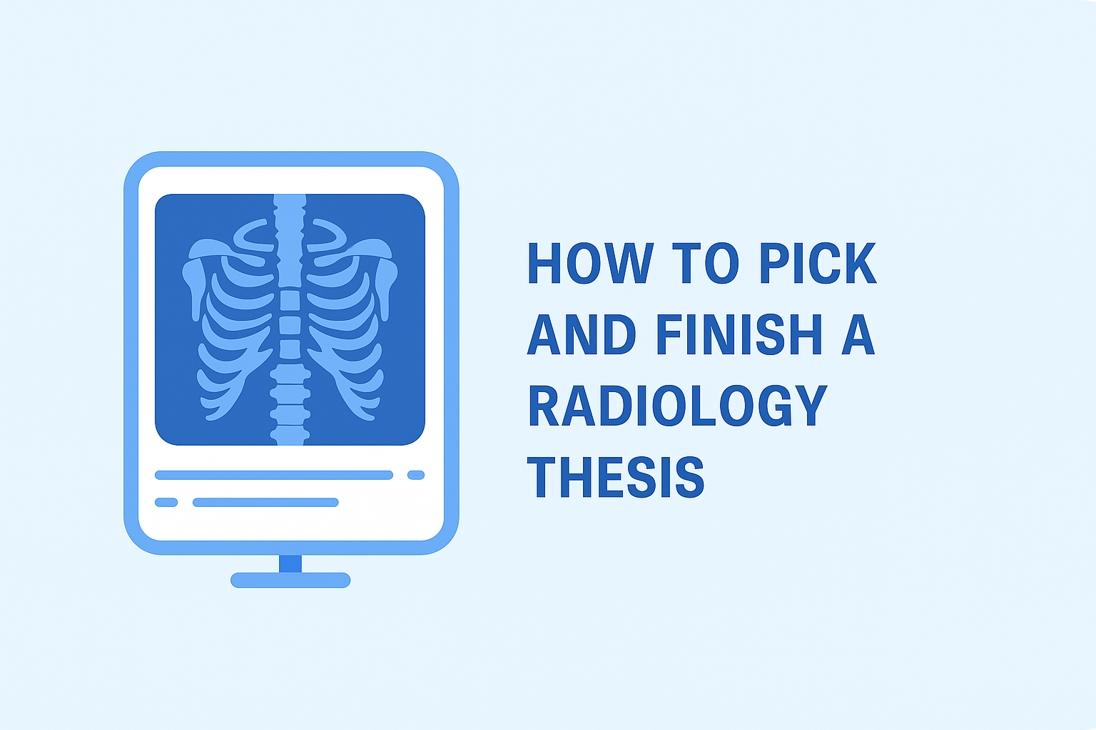How to pick and finish a radiology thesis